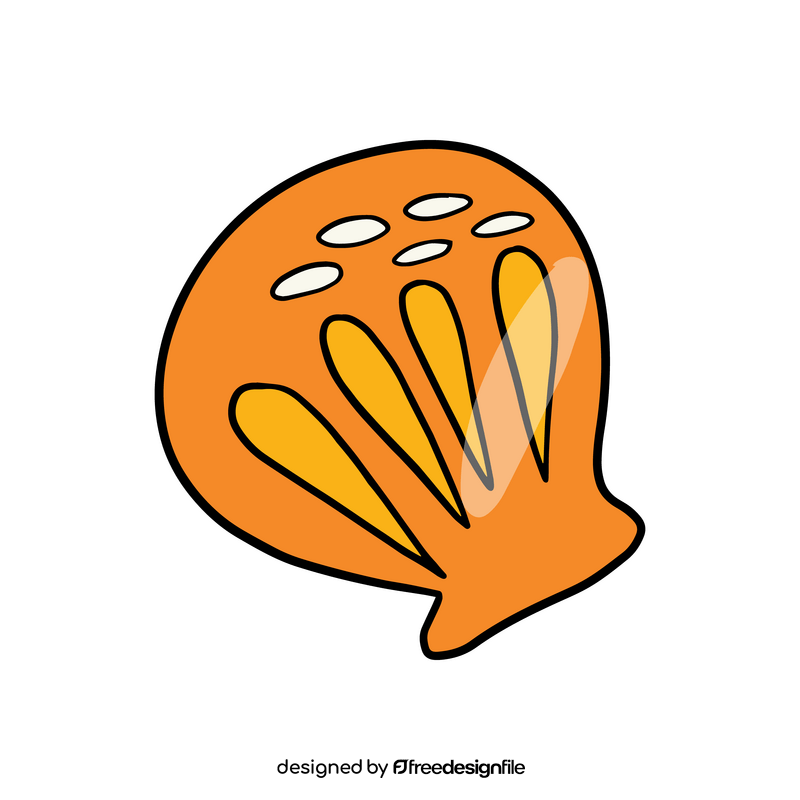 Pirate shell clipart