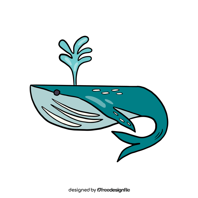 Whale cartoon clipart