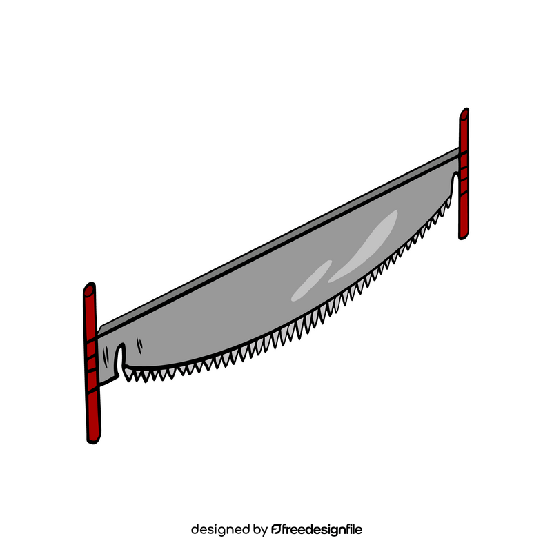 Two man crosscut saw clipart