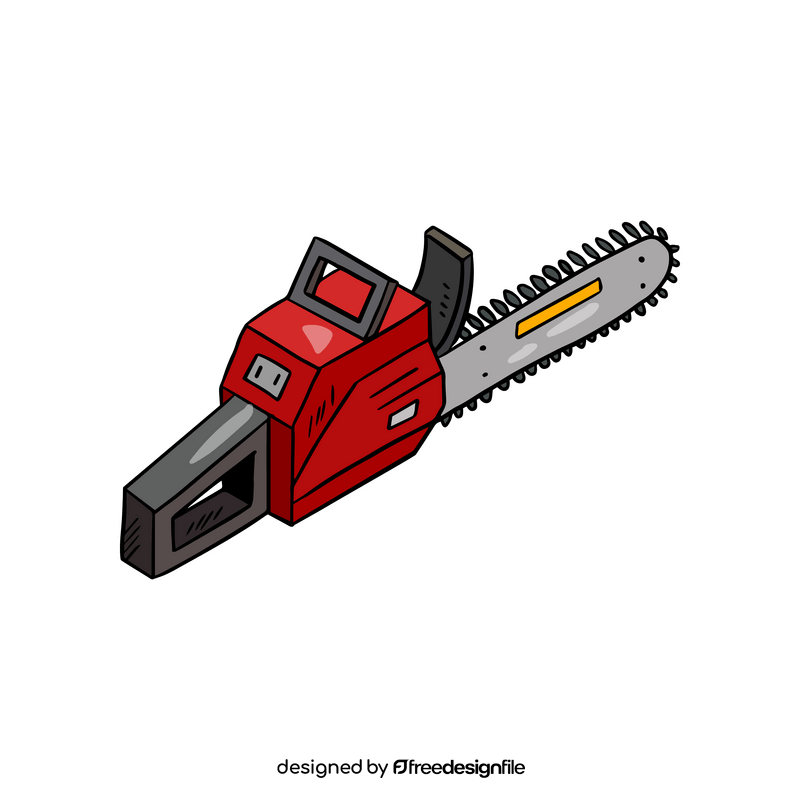Chainsaw illustration clipart