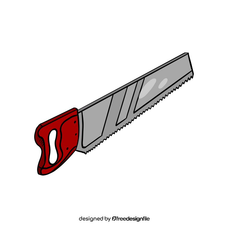 Hand saw drawing clipart