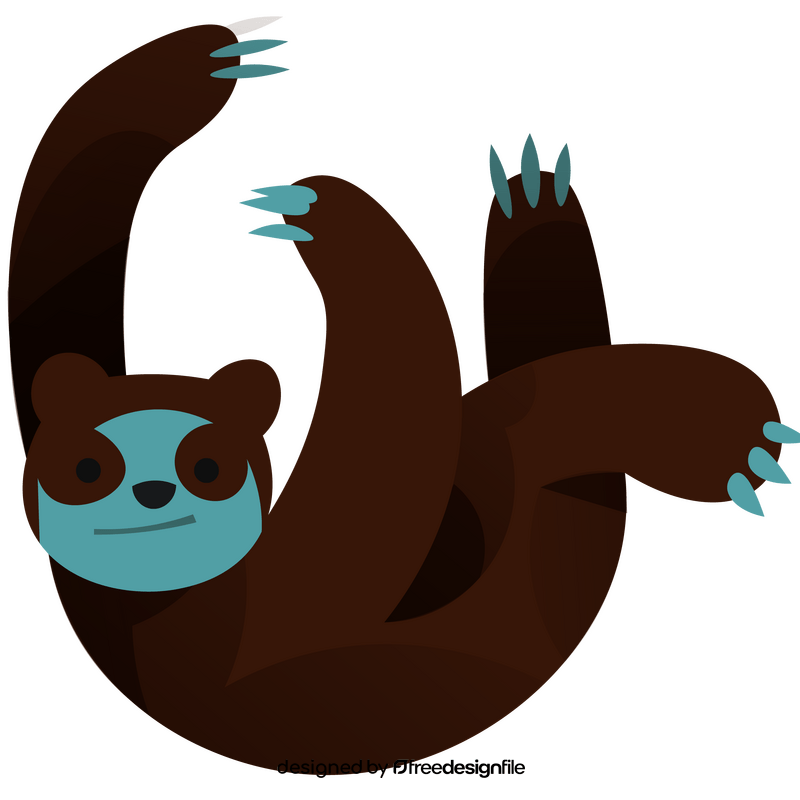 Costa Rica sloth clipart