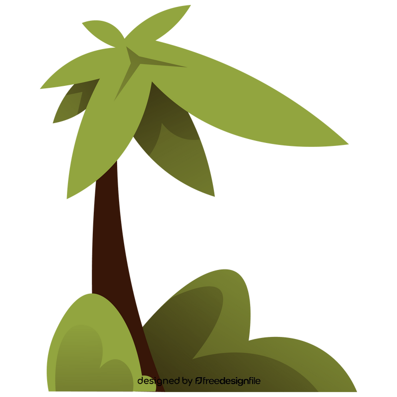 Costa Rica palm tree clipart