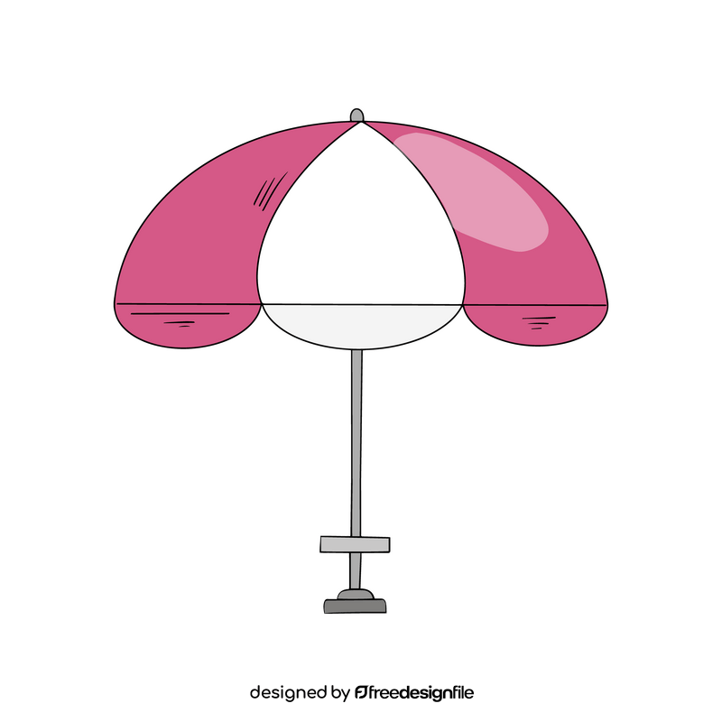 Cafe street parasol umbrella clipart