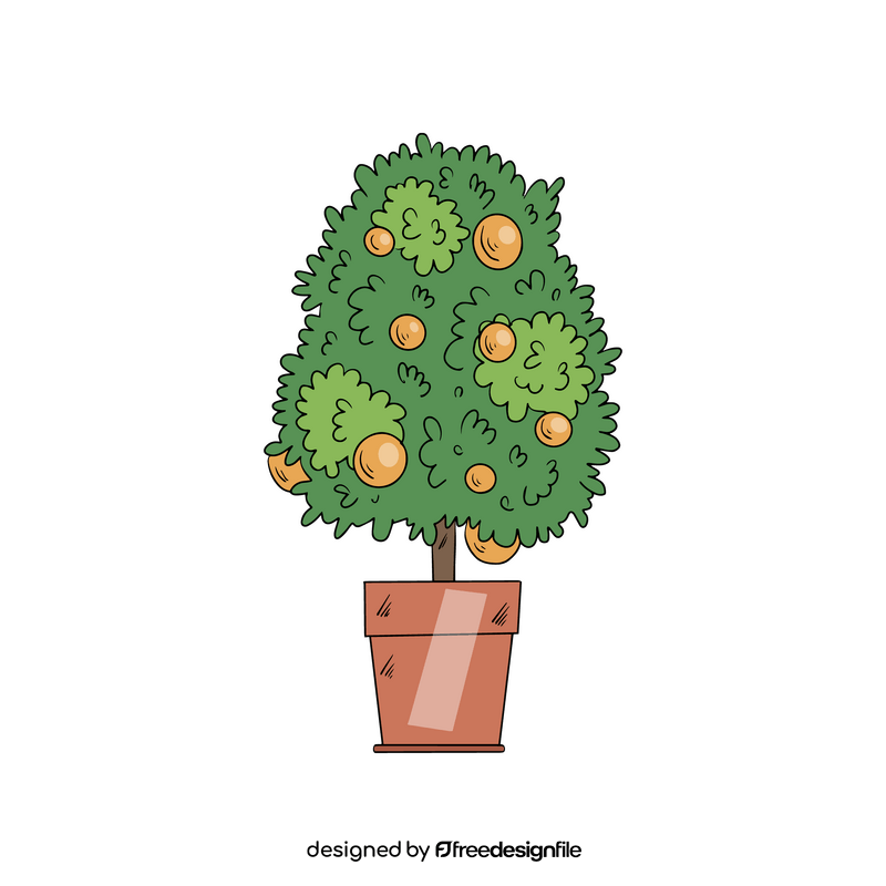 Potted tree clipart
