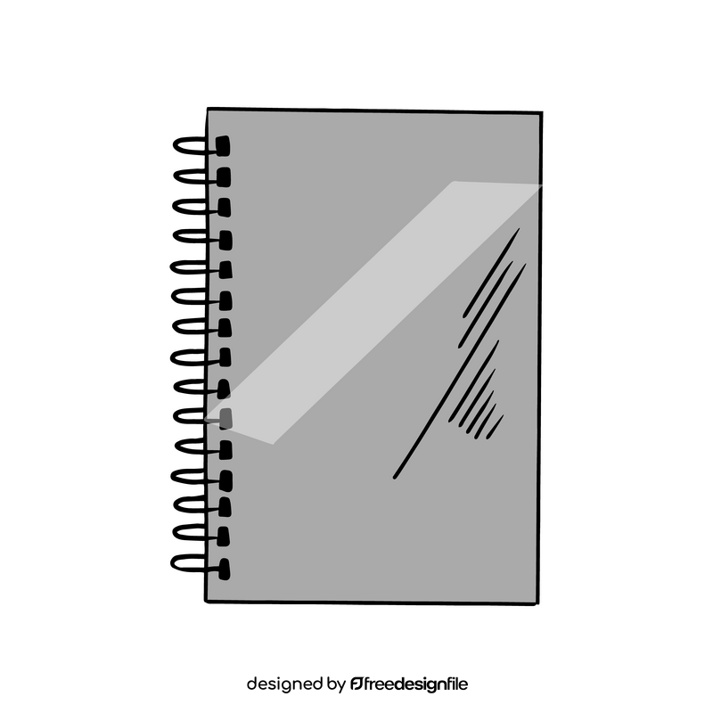Spiral notebook clipart