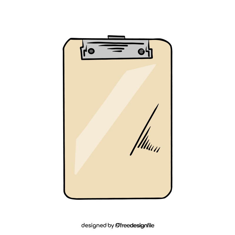 Clipboard notebook cartoon clipart