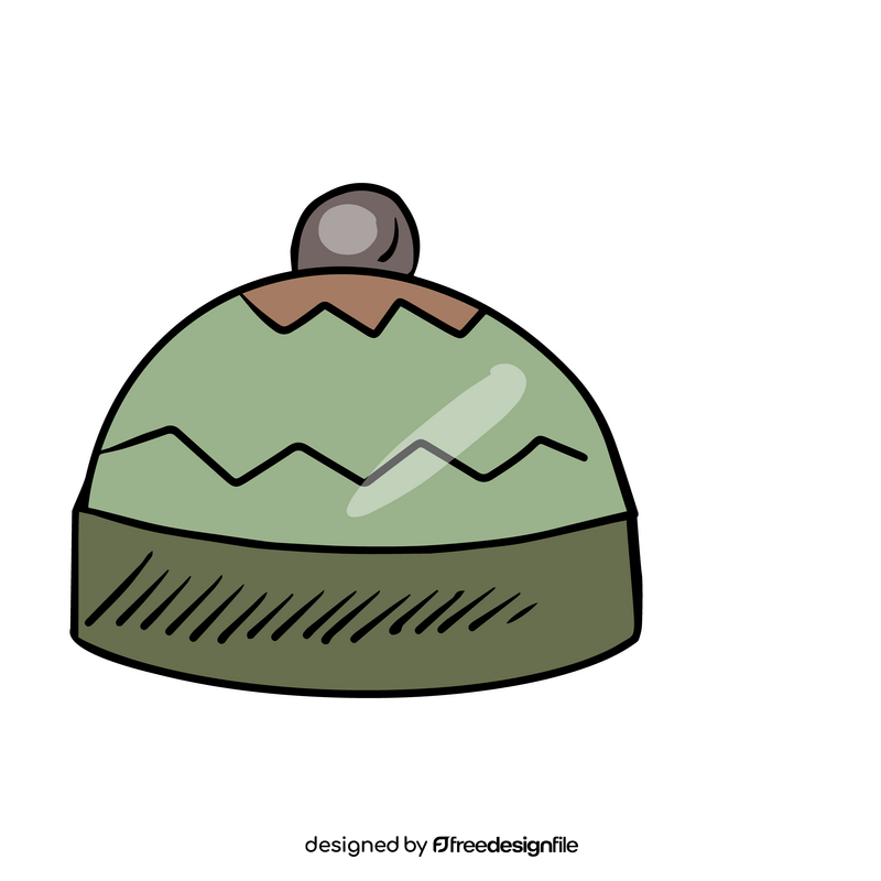 Knitted hat clipart