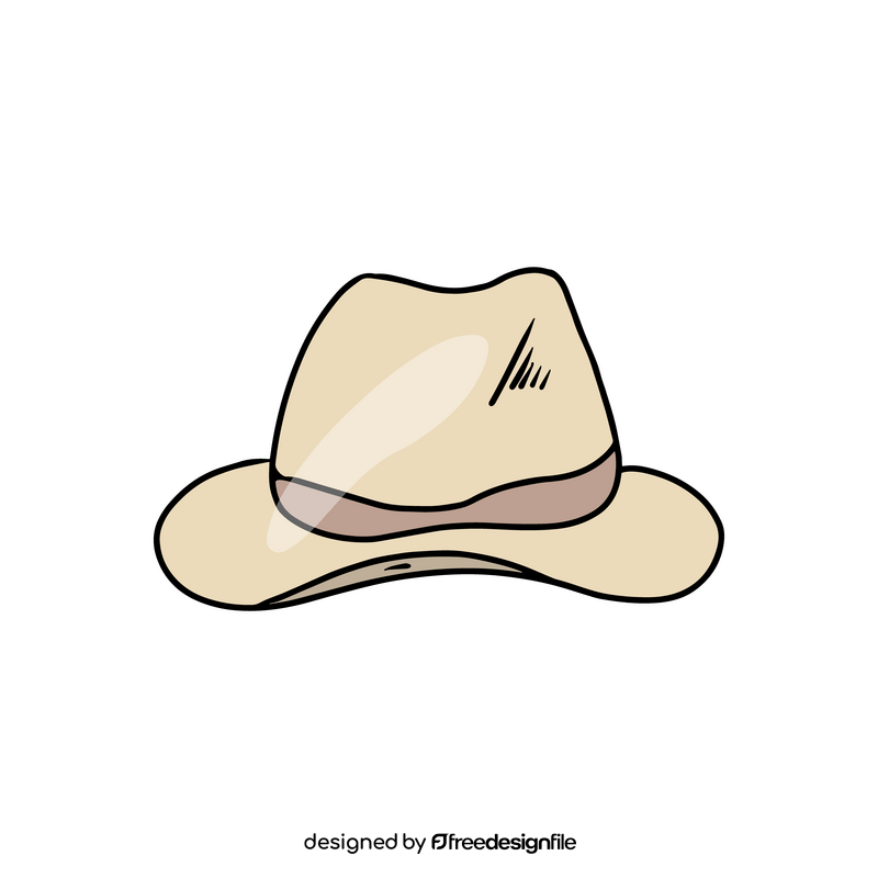 Brown hat clipart