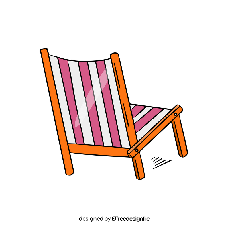 Beach chair clipart