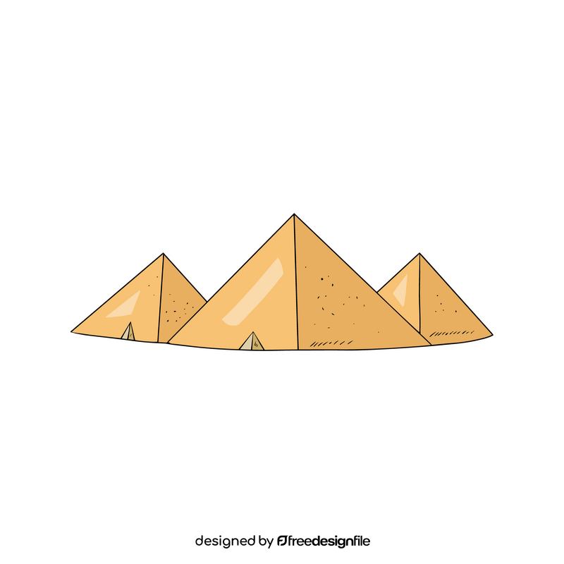 Ancient Egypt Pyramids cartoon clipart