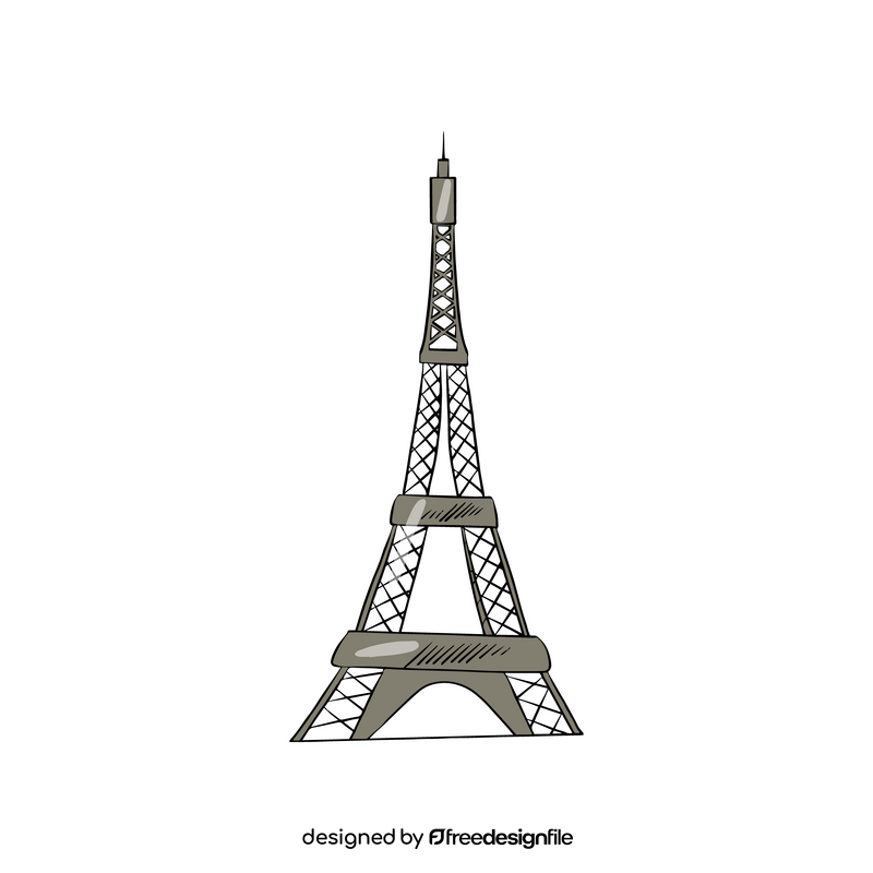Eiffel Tower Paris France clipart