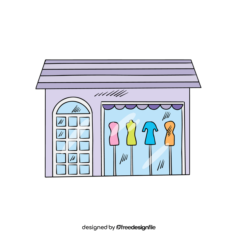 Clothing store clipart