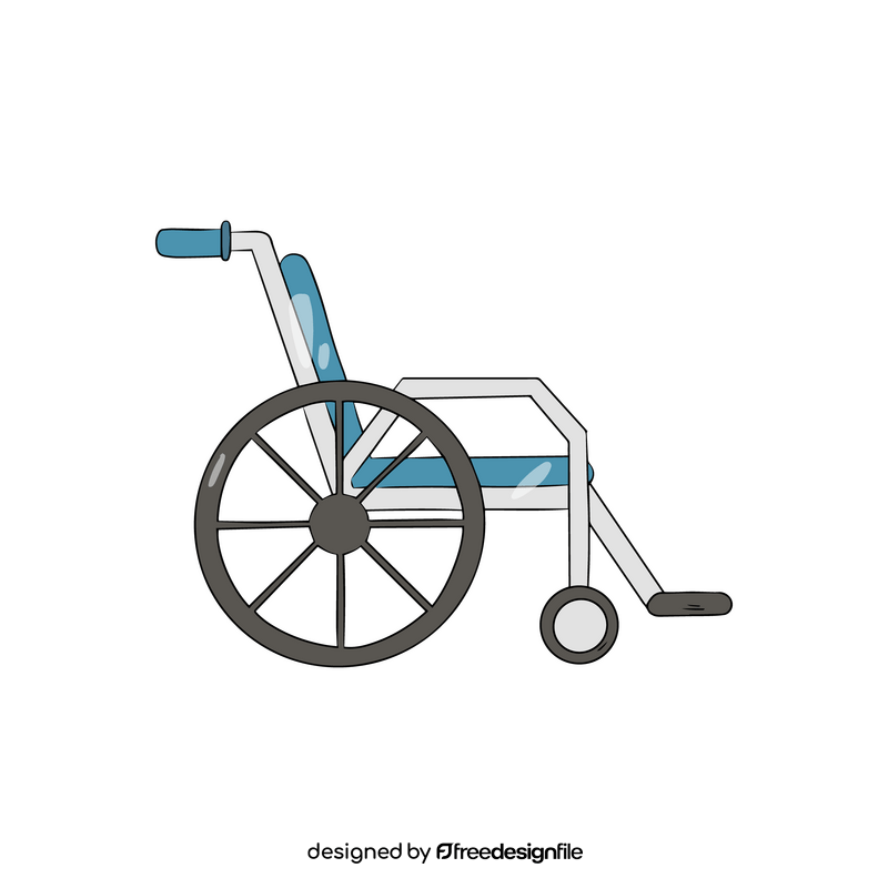 Hospital medical wheelchair illustration clipart