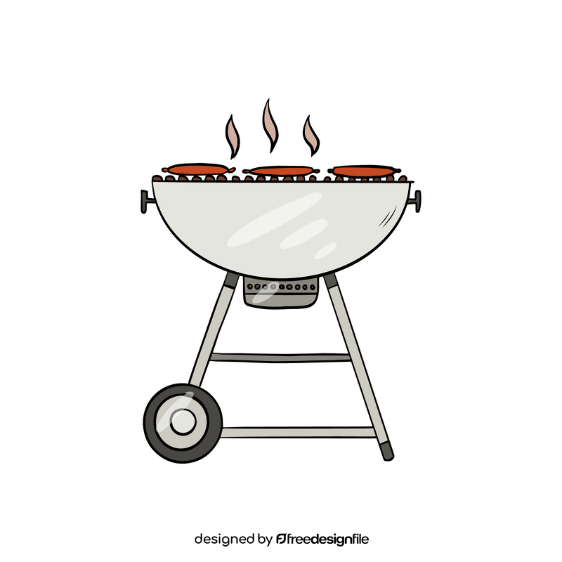 BBQ Barbecue Grill Cartoon clipart