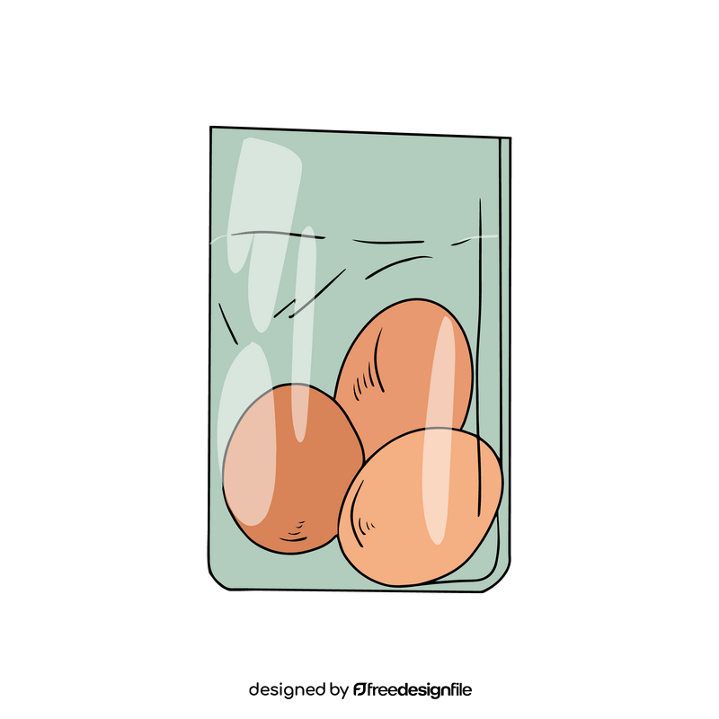 Eggs in a box clipart
