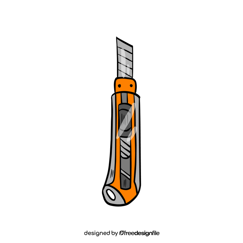 Stationery knife clipart