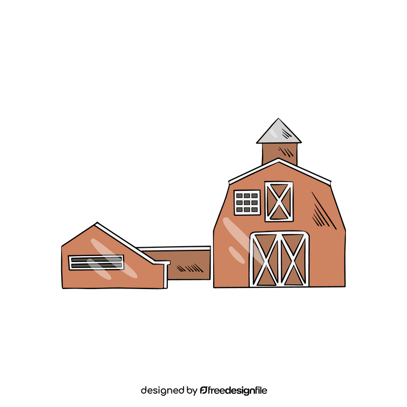 House with garage clipart