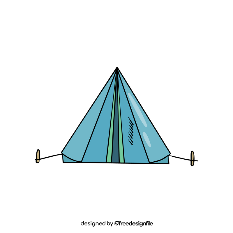 Blue tent clipart