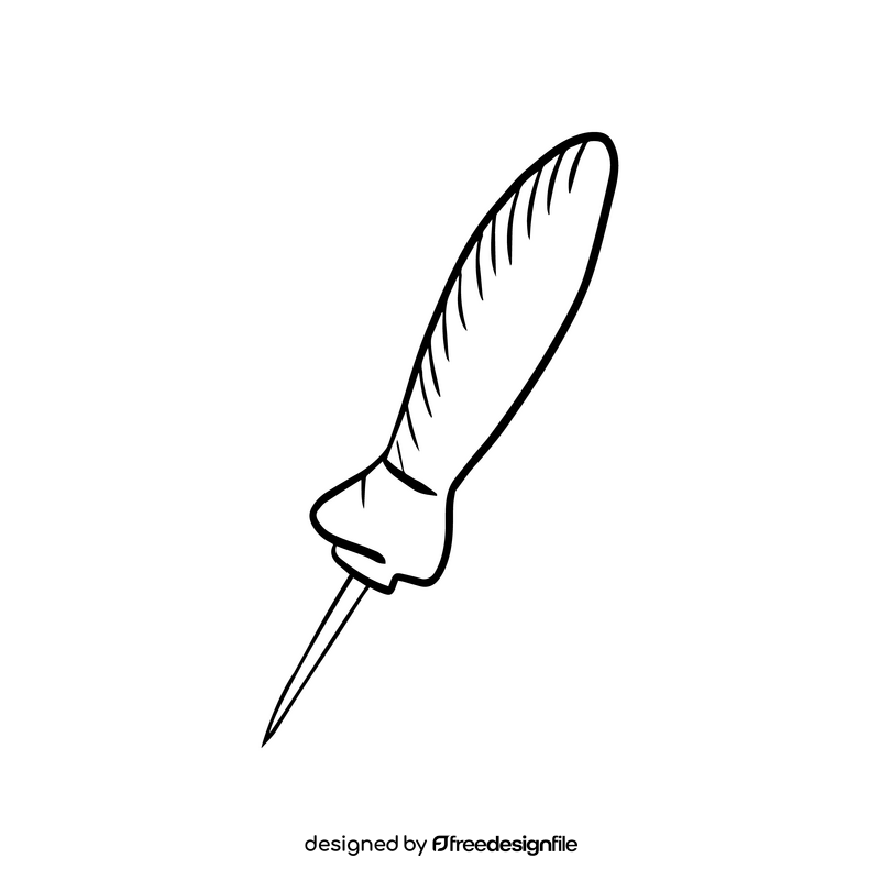 Awl black and white clipart
