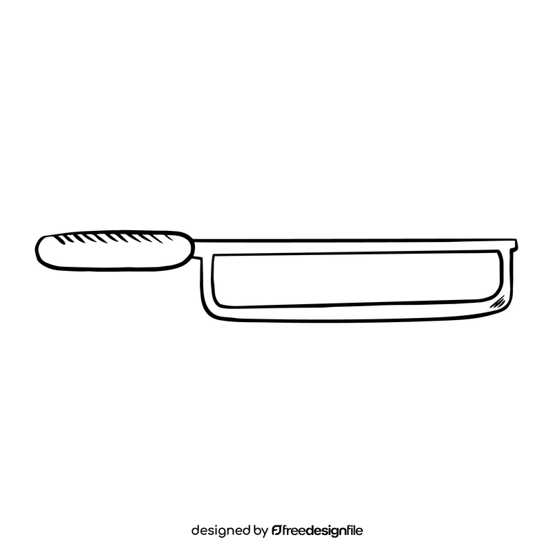 Hacksaw illustration black and white clipart