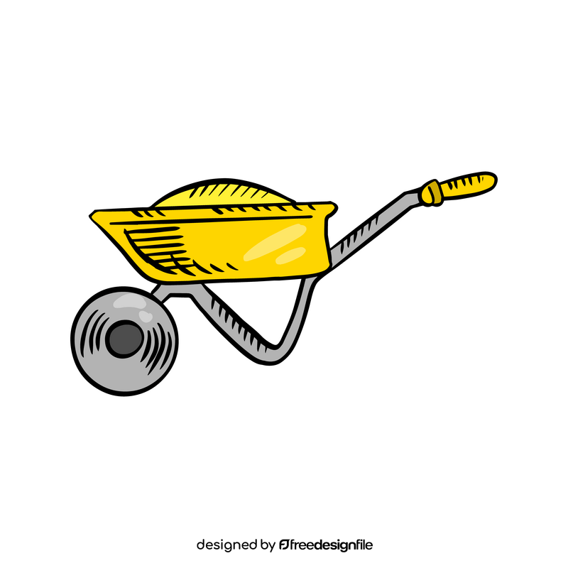 Construction wheelbarrow clipart