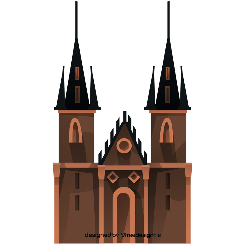 Czech republic cathedral clipart