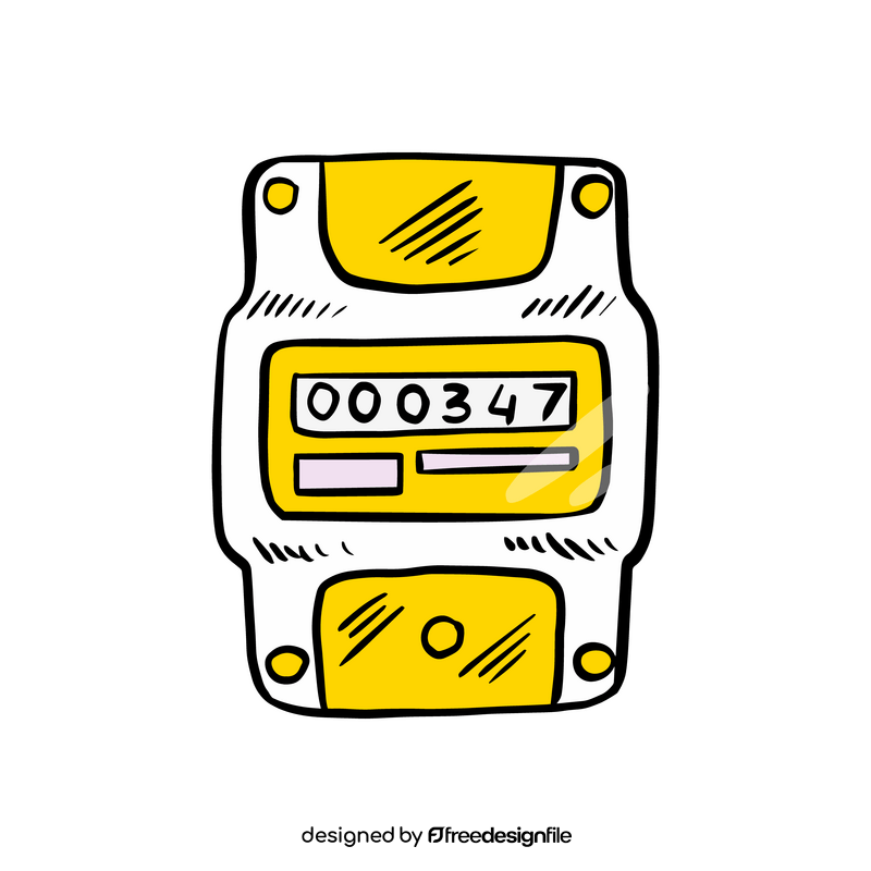Electric meter clipart