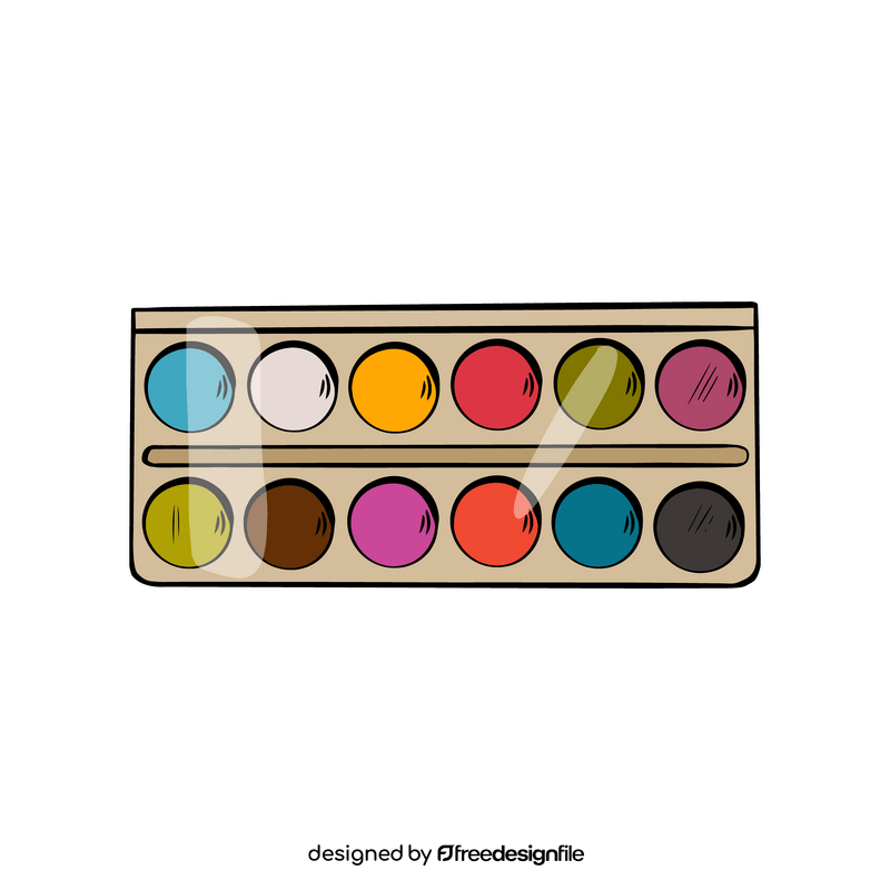 Color paint palette clipart