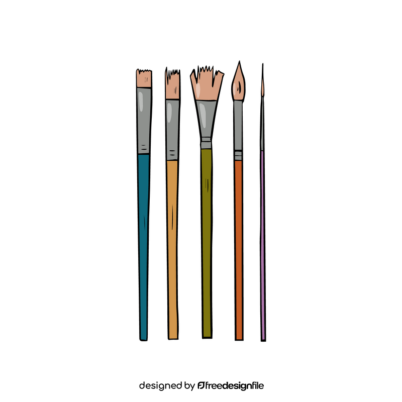 Paint brushes clipart