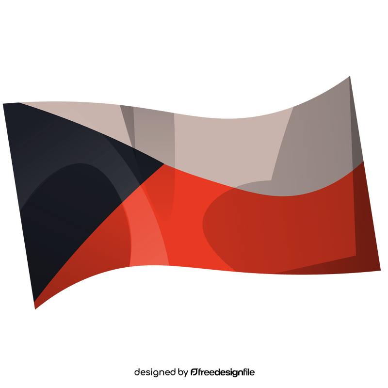 Czech Republic flag clipart