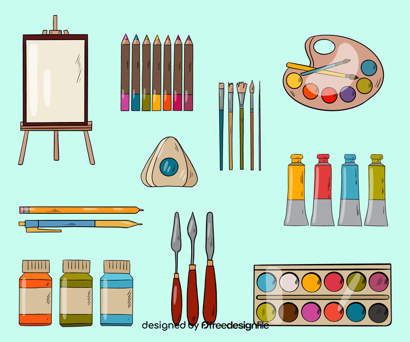 Painting tools vector