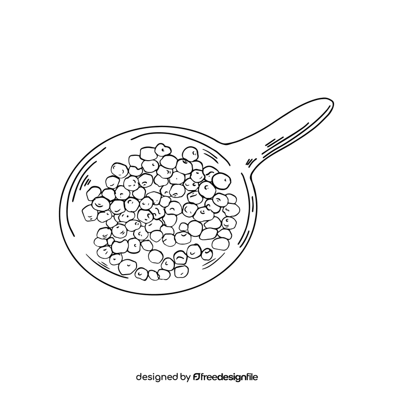 Spice black and white clipart