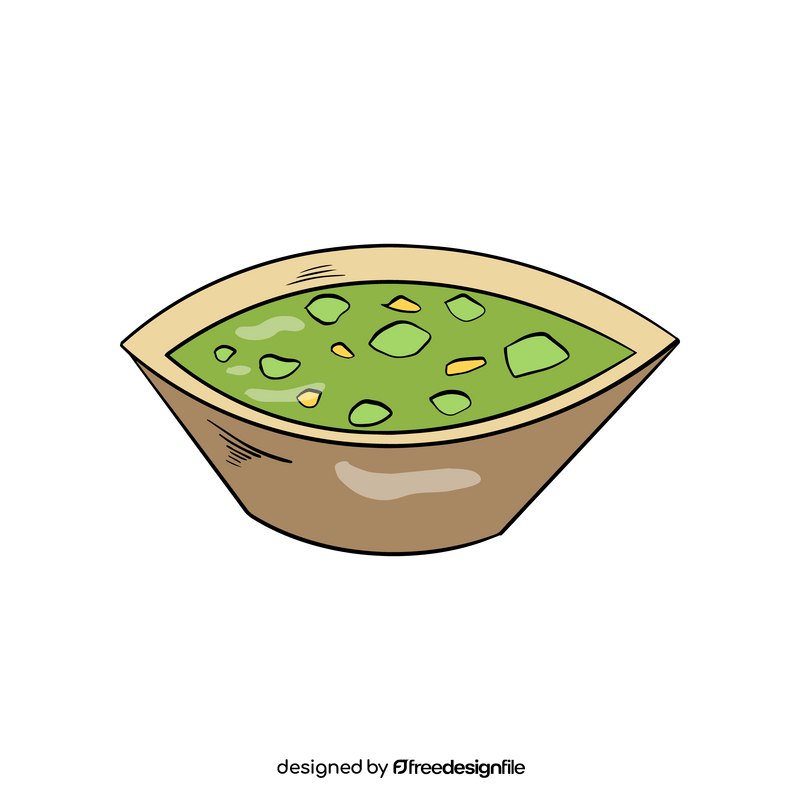 Mexican soup illustration clipart