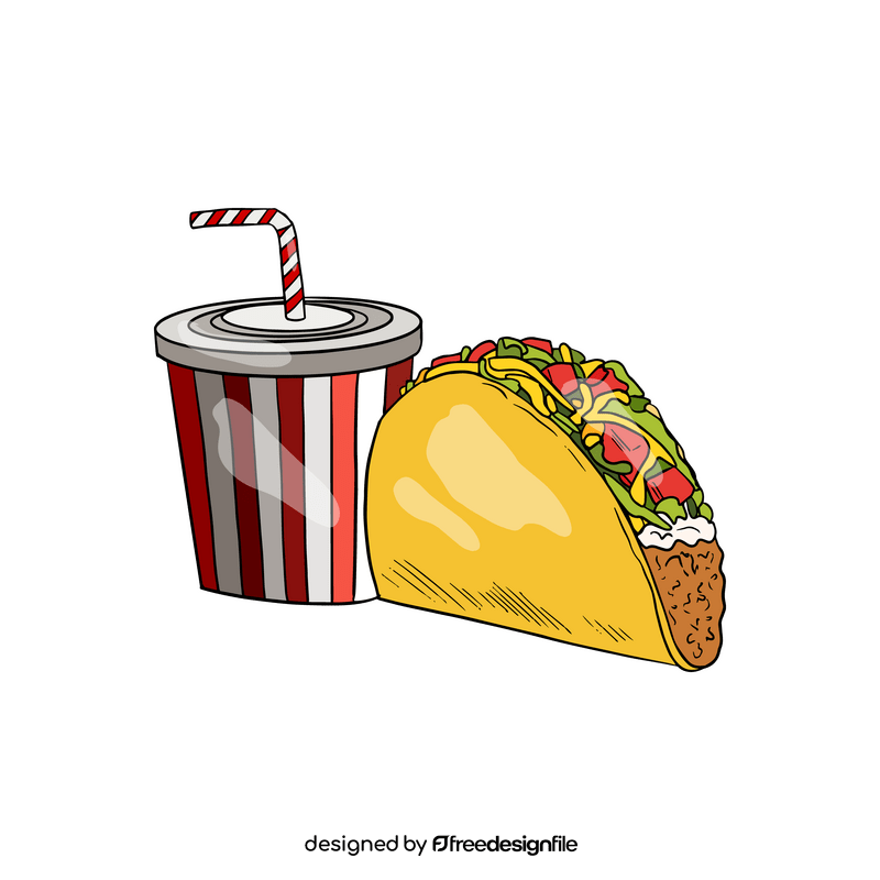 Mexican food cartoon clipart