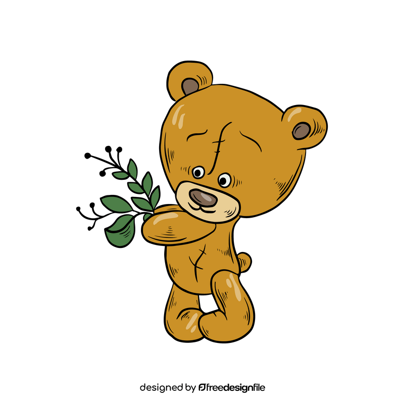 Sad teddy bear clipart