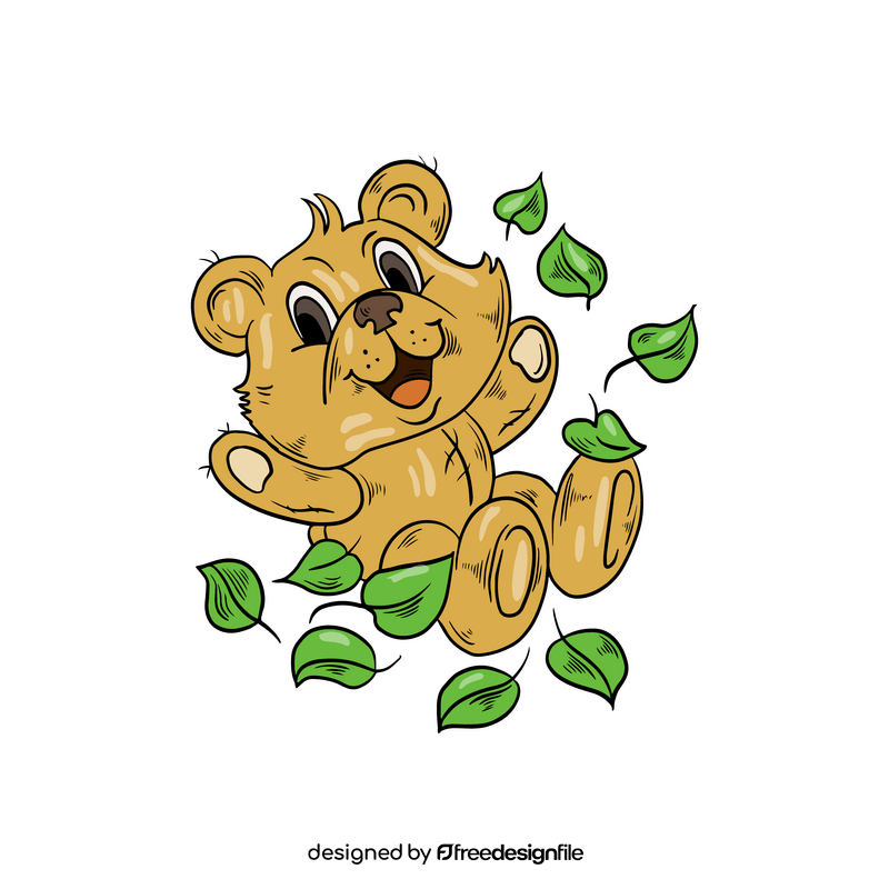 Cute teddy bear clipart
