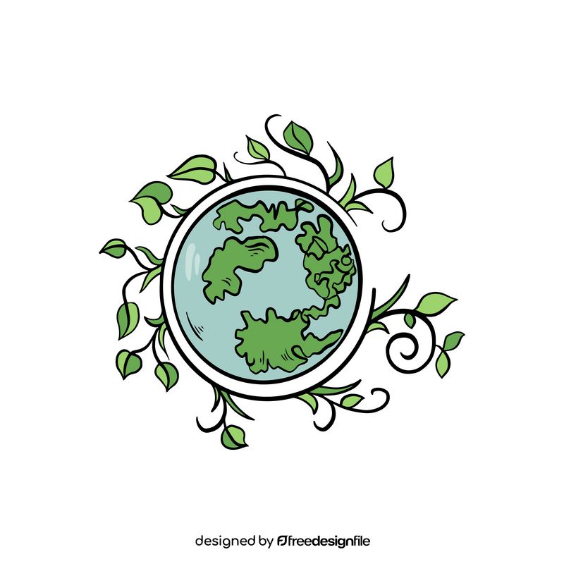 Green eco earth clipart