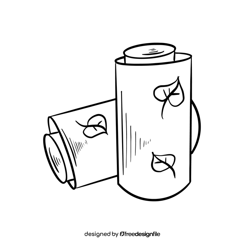Eco batteries black and white clipart