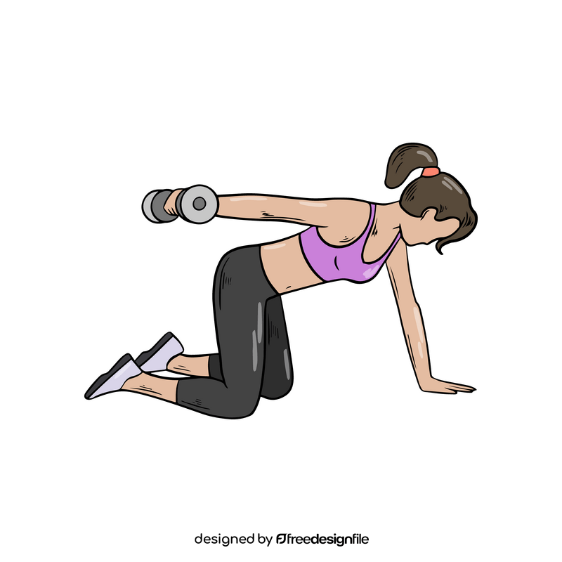 Doing exercise clipart