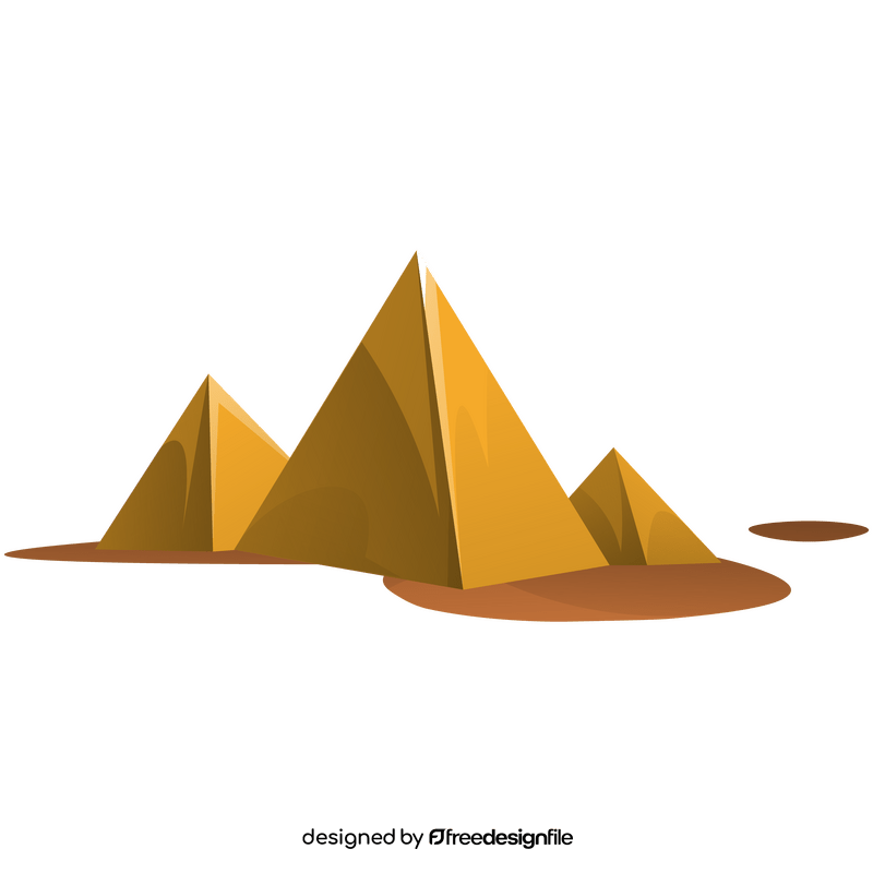 Egypt pyramids cartoon clipart