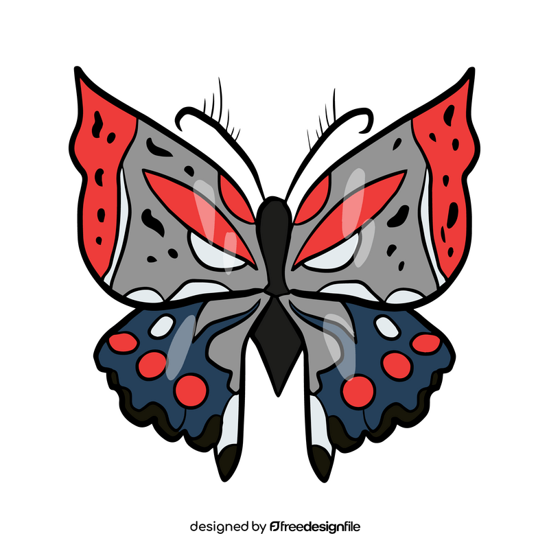 Butterfly cartoon clipart