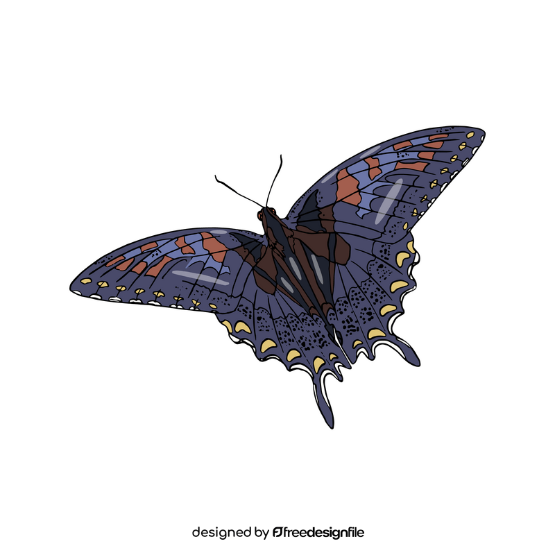 Free black butterfly clipart