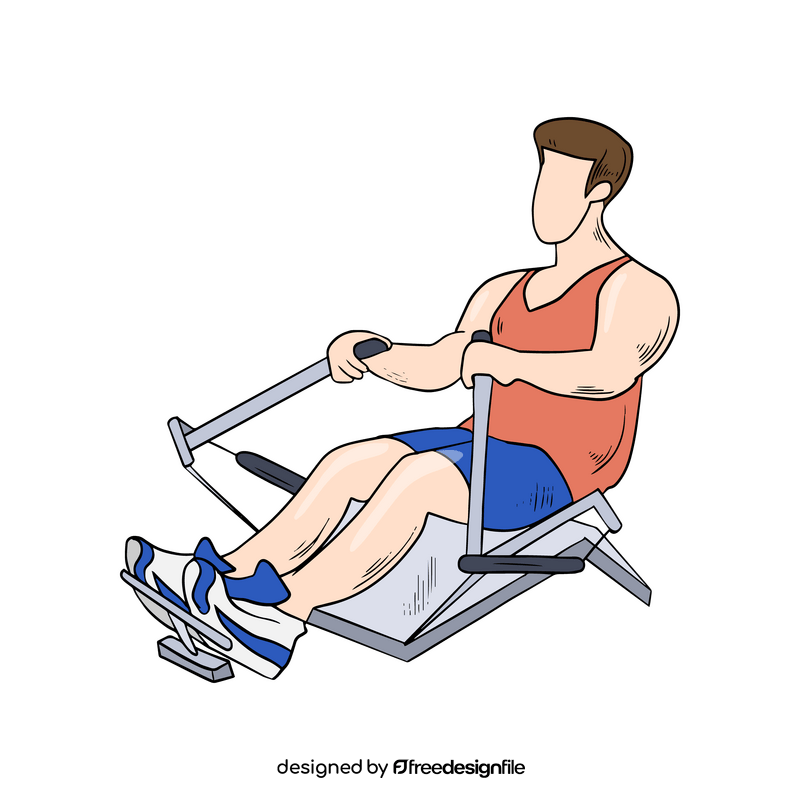 Man in gym cartoon clipart