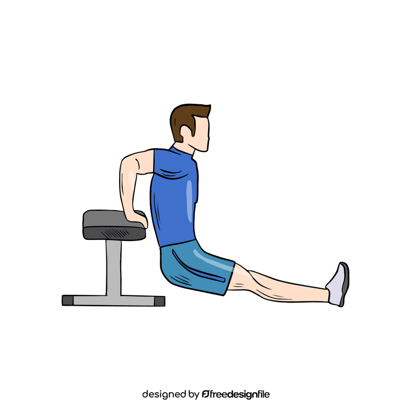 Workout gym drawing clipart