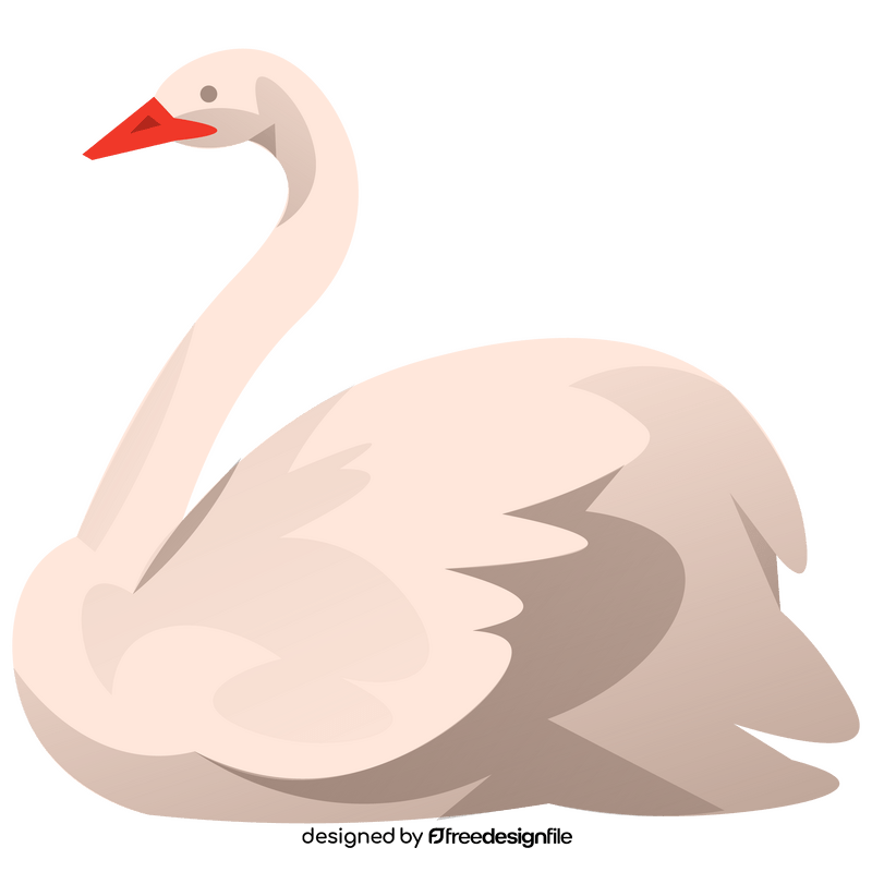 Whooper swan clipart
