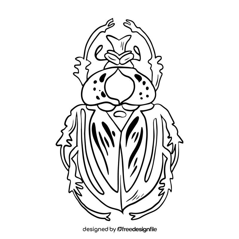 Free download bug black and white clipart