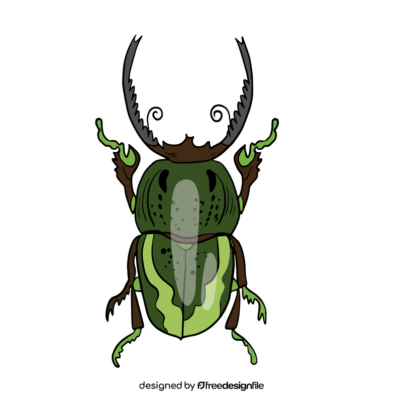 Green bug clipart