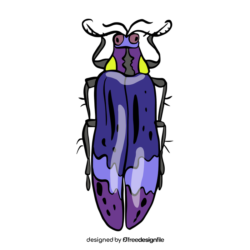 Purple bug clipart