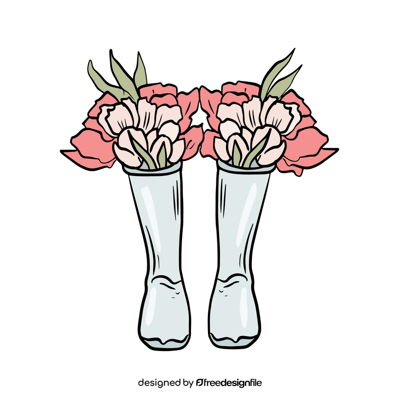 Two bouquets of flowers clipart